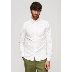 Superdry für Herren. M4010653A Oxford-Hemd weiß (XXL), Lässig, Party, Klassisch, Langarm, Bio-Baumwolle, Nachhaltig Superdry für Herren. M4010653A Oxford-Hemd weiß (XXL), Lässig, Party, Klassisch, Langarm, Bio-Baumwolle, Nachhaltig