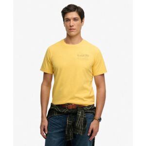 Superdry für Herren. M1012358A Outdoor-T-Shirt gelb (XL), Lässig, Baumwolle, Kurzarm Superdry für Herren. M1012358A Outdoor-T-Shirt gelb (XL), Lässig, Baumwolle, Kurzarm