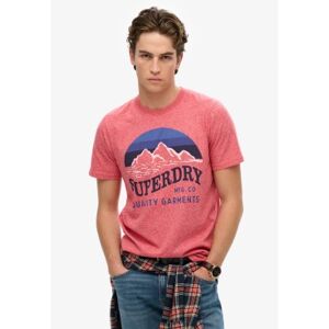Superdry für Herren. M1012122A Great Outdoors T-Shirt in klassischer Passform rot (S), Lässig, Baumwolle, Kurzarm Superdry für Herren. M1012122A Great Outdoors T-Shirt in klassischer Passform rot (S), Lässig, Baumwolle, Kurzarm