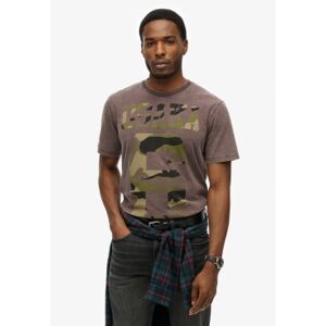 Superdry für Herren. M1012105A Osaka locker sitzendes T-shirt braun (S), Lässig, Baumwolle, Kurzarm Superdry für Herren. M1012105A Osaka locker sitzendes T-shirt braun (S), Lässig, Baumwolle, Kurzarm