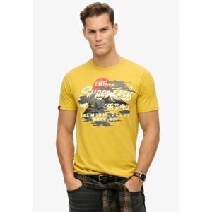 Superdry für Herren. M1012111A Vintage Tokyo T-shirt gelb (S), Lässig, Baumwolle, Kurzarm Superdry für Herren. M1012111A Vintage Tokyo T-shirt gelb (S), Lässig, Baumwolle, Kurzarm