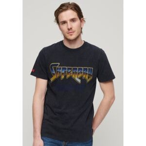 Superdry für Herren. M1011981A Schwarzes Rockband-Grafik-T-Shirt (XL), Lässig, Baumwolle, Kurzarm Superdry für Herren. M1011981A Schwarzes Rockband-Grafik-T-Shirt (XL), Lässig, Baumwolle, Kurzarm