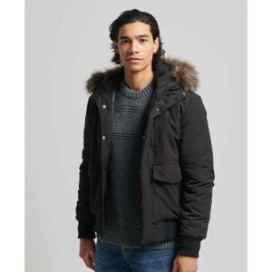 Superdry für Herren. M5011113A Everest Bomberjacke schwarz (XL), Lässig, Polyester, Langarm Superdry für Herren. M5011113A Everest Bomberjacke schwarz (XL), Lässig, Polyester, Langarm