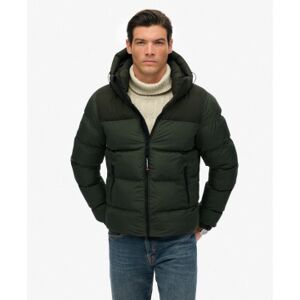 Superdry für Herren. M5012281A Steppjacke Colorblock grün (M), Lässig, Recyceltes Polyester, Nachhaltig Superdry für Herren. M5012281A Steppjacke Colorblock grün (M), Lässig, Recyceltes Polyester, Nachhaltig