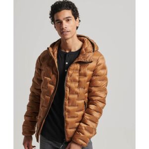Superdry für Herren. M5011811A Braune kurze Steppjacke (L), Lässig, Polyester Superdry für Herren. M5011811A Braune kurze Steppjacke (L), Lässig, Polyester