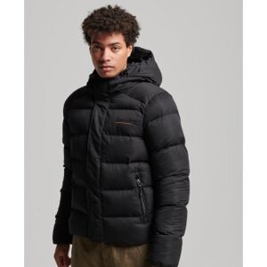 Superdry für Herren. M5011760A Steppjacke mit Kapuze aus Mikrofaser Sports schwarz (M), Lässig, Polyester Superdry für Herren. M5011760A Steppjacke mit Kapuze aus Mikrofaser Sports schwarz (M), Lässig, Polyester