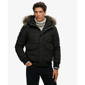 Superdry für Herren. M5011742A Everest Bomberjacke mit Kapuze und Steppmuster schwarz (L), Lässig, Polyester Superdry für Herren. M5011742A Everest Bomberjacke mit Kapuze und Steppmuster schwarz (L), Lässig, Polyester
