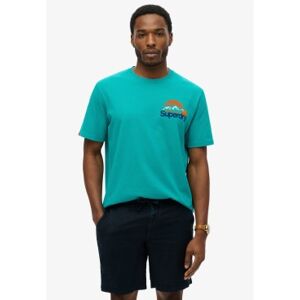 Superdry für Herren. M1012175A Cl Great Outdoors T-shirt blau (XL), Lässig, Baumwolle, Kurzarm Superdry für Herren. M1012175A Cl Great Outdoors T-shirt blau (XL), Lässig, Baumwolle, Kurzarm