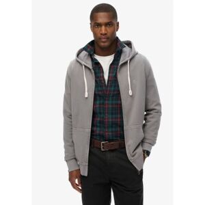 Superdry für Herren. M2014170A Unverzichtbarer klassischer Hoodie mit grauer Kapuze mit Reißverschluss (L), Lässig, Baumwolle Superdry für Herren. M2014170A Unverzichtbarer klassischer Hoodie mit grauer Kapuze mit Reißverschluss (L), Lässig, Baumwolle