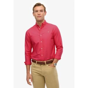 Superdry für Herren. M4011037A Klassisches Oxford-Hemd rosa (L), Lässig, Baumwolle, Langarm Superdry für Herren. M4011037A Klassisches Oxford-Hemd rosa (L), Lässig, Baumwolle, Langarm