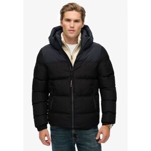 Superdry für Herren. M5012281A Colourblock Pufferjacke schwarz (M), Lässig, Polyester Superdry für Herren. M5012281A Colourblock Pufferjacke schwarz (M), Lässig, Polyester