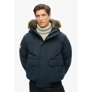 Superdry für Herren. M5011930A Everest Bomberjacke aus Kunstfell, navy (M), Lässig, Polyester, Nachhaltig, Marine Superdry für Herren. M5011930A Everest Bomberjacke aus Kunstfell, navy (M), Lässig, Polyester, Nachhaltig, Marine