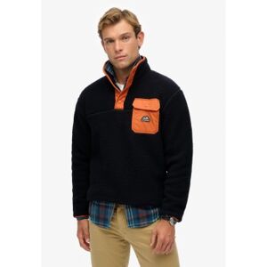 Superdry für Herren. M2014283A Fuji Fleece halber Reißverschluss (L), Lässig, Baumwolle, Marine Superdry für Herren. M2014283A Fuji Fleece halber Reißverschluss (L), Lässig, Baumwolle, Marine