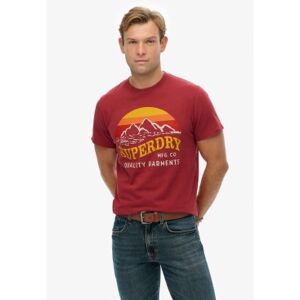 Superdry für Herren. M1012240A Great Outdoors Entspanntes T-shirt rot (M), Lässig, Baumwolle, Kurzarm Superdry für Herren. M1012240A Great Outdoors Entspanntes T-shirt rot (M), Lässig, Baumwolle, Kurzarm