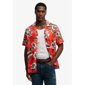 Superdry für Herren. M4011128A Hawaii-Hemd rot (3XL), Lässig, Modal, Kurzarm Superdry für Herren. M4011128A Hawaii-Hemd rot (3XL), Lässig, Modal, Kurzarm