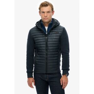 Superdry für Herren. M5012294A Sturmfleece-Hybridmantel mit Kapuze (XL), Lässig, Recyceltes Polyester, Nachhaltig, Marine Superdry für Herren. M5012294A Sturmfleece-Hybridmantel mit Kapuze (XL), Lässig, Recyceltes Polyester, Nachhaltig, Marine