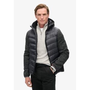Superdry für Herren. M5012042A Hybrid-Strickjacke mit Kapuze Sturmgrau (XXL), Lässig, Recyceltes Polyester, Nachhaltig Superdry für Herren. M5012042A Hybrid-Strickjacke mit Kapuze Sturmgrau (XXL), Lässig, Recyceltes Polyester, Nachhaltig