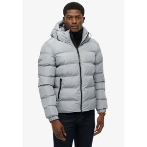 Superdry für Herren. M5011905A Sport-Pufferjacke mit Kapuze grau (XL), Lässig, Polyester Superdry für Herren. M5011905A Sport-Pufferjacke mit Kapuze grau (XL), Lässig, Polyester