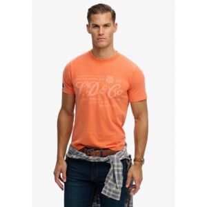 Superdry für Herren. M1012352A Industriearbeiter Entspanntes T-shirt orange (L), Lässig, Baumwolle, Kurzarm Superdry für Herren. M1012352A Industriearbeiter Entspanntes T-shirt orange (L), Lässig, Baumwolle, Kurzarm