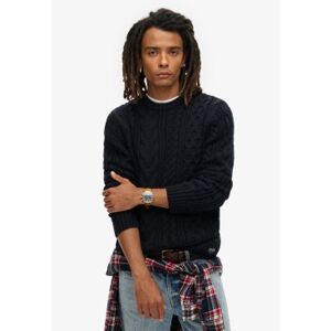 Superdry für Herren. M6110638A Marineblauer Jacob Zopfstrickpullover (XXL), Lässig, Acryl, Nachhaltig Superdry für Herren. M6110638A Marineblauer Jacob Zopfstrickpullover (XXL), Lässig, Acryl, Nachhaltig