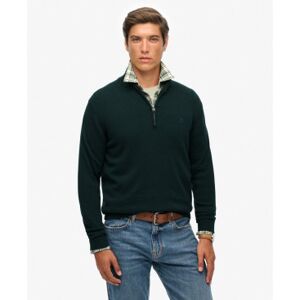 Superdry für Herren. M6110690A Pullover Essentials Half Zip grün (M), Lässig, Baumwolle Superdry für Herren. M6110690A Pullover Essentials Half Zip grün (M), Lässig, Baumwolle