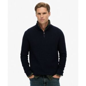 Superdry für Herren. M6110682A Pullover Textur navy (M), Lässig, Baumwolle, Marine Superdry für Herren. M6110682A Pullover Textur navy (M), Lässig, Baumwolle, Marine