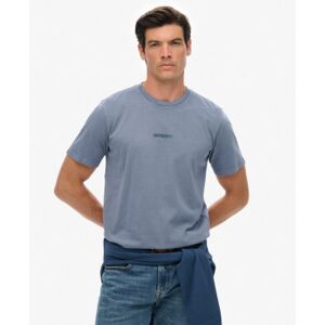 Superdry für Herren. M1012131A Micro Logo T-shirt Flint Stone blau (L), Lässig, Baumwolle, Kurzarm Superdry für Herren. M1012131A Micro Logo T-shirt Flint Stone blau (L), Lässig, Baumwolle, Kurzarm