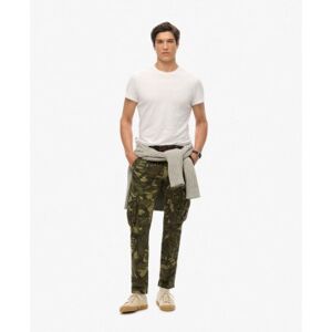 Superdry für Herren. M7011132A Cargo-Hose in grünem Tarnmuster (30), Lässig, Camouflage, Baumwolle Superdry für Herren. M7011132A Cargo-Hose in grünem Tarnmuster (30), Lässig, Camouflage, Baumwolle
