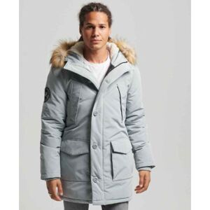 Superdry für Herren. M5011573A Kunstfell-Parka mit Kapuze Everest grau (S), Lässig, Polyester, Nachhaltig Superdry für Herren. M5011573A Kunstfell-Parka mit Kapuze Everest grau (S), Lässig, Polyester, Nachhaltig