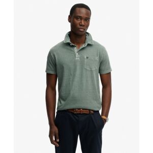 Superdry für Herren. M1110486A Polo Classic Baumwolle Leinen grün (M), Lässig, Kurzarm Superdry für Herren. M1110486A Polo Classic Baumwolle Leinen grün (M), Lässig, Kurzarm