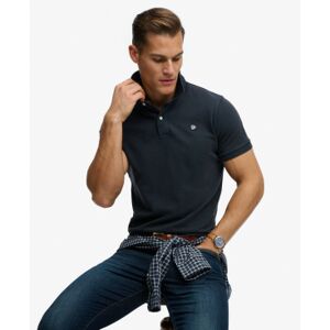 Superdry für Herren. M1110451A Vintage Destroy marinefarbenes Poloshirt (M), Lässig, Baumwolle, Kurzarm Superdry für Herren. M1110451A Vintage Destroy marinefarbenes Poloshirt (M), Lässig, Baumwolle, Kurzarm