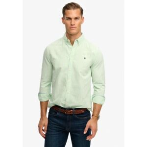 Superdry für Herren. M4011100A Preppy Oxford Hemd grün (M), Lässig, Baumwolle, Klassisch, Langarm Superdry für Herren. M4011100A Preppy Oxford Hemd grün (M), Lässig, Baumwolle, Klassisch, Langarm
