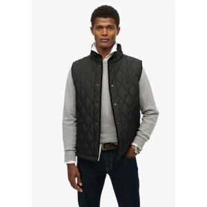 Superdry für Herren. M5012273A Schwarze Steppweste (S), Lässig, Recyceltes Polyester, Nachhaltig Superdry für Herren. M5012273A Schwarze Steppweste (S), Lässig, Recyceltes Polyester, Nachhaltig