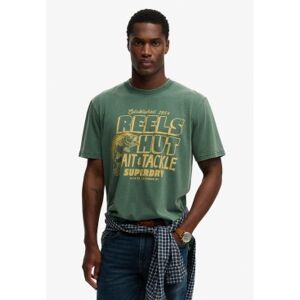 Superdry für Herren. M1012360A Roadside Trade T-shirt grün (M), Lässig, Baumwolle, Kurzarm Superdry für Herren. M1012360A Roadside Trade T-shirt grün (M), Lässig, Baumwolle, Kurzarm