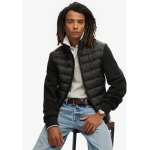 Superdry für Herren. M5012044A Sturm-Fleece-Hybrid-Bomberjacke schwarz (M), Lässig, Recyceltes Polyester Superdry für Herren. M5012044A Sturm-Fleece-Hybrid-Bomberjacke schwarz (M), Lässig, Recyceltes Polyester