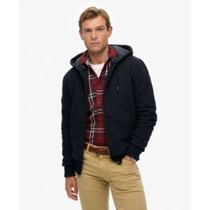 Superdry für Herren. M2014502A Borg Gefüttertes Sweatshirt navy (L), Lässig, Baumwolle, Langarm, Marine Superdry für Herren. M2014502A Borg Gefüttertes Sweatshirt navy (L), Lässig, Baumwolle, Langarm, Marine