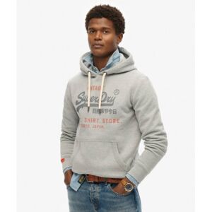 Superdry für Herren. M2014122A Sweatshirt in lockerer Passform Vintage Heritage grau (L), Lässig, Baumwolle, Polyester, Langarm Superdry für Herren. M2014122A Sweatshirt in lockerer Passform Vintage Heritage grau (L), Lässig, Baumwolle, Polyester, Langarm