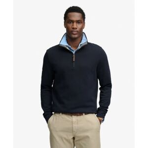 Superdry für Herren. M2014535A Essential Pique Sweatshirt mit halbem Reißverschluss navy (S), Lässig, Baumwolle, Marine Superdry für Herren. M2014535A Essential Pique Sweatshirt mit halbem Reißverschluss navy (S), Lässig, Baumwolle, Marine