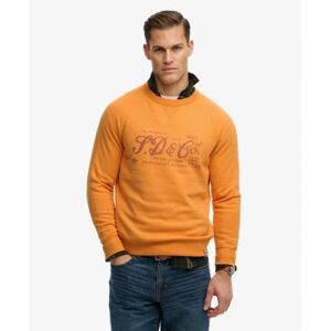 Superdry für Herren. M2014474A Sweatshirt Merchant Vintage Print orange (L), Lässig, Baumwolle Superdry für Herren. M2014474A Sweatshirt Merchant Vintage Print orange (L), Lässig, Baumwolle