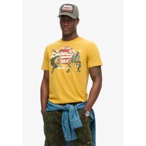 Superdry für Herren. M1011990A Tokyo Vl Grafik-T-Shirt gelb (XL), Lässig, Baumwolle, Kurzarm Superdry für Herren. M1011990A Tokyo Vl Grafik-T-Shirt gelb (XL), Lässig, Baumwolle, Kurzarm