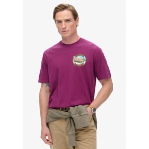 Superdry für Herren. M1012017A T-Shirt Reisepostkarte flieder (XXL), Lässig, Baumwolle, Kurzarm Superdry für Herren. M1012017A T-Shirt Reisepostkarte flieder (XXL), Lässig, Baumwolle, Kurzarm