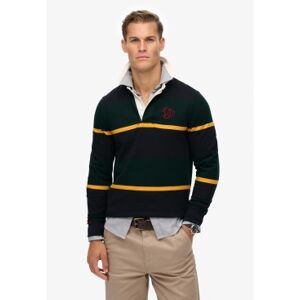 Superdry für Herren. M6010909A Grünes Vintage-Rugby-Poloshirt (S), Lässig, Baumwolle, Langarm Superdry für Herren. M6010909A Grünes Vintage-Rugby-Poloshirt (S), Lässig, Baumwolle, Langarm