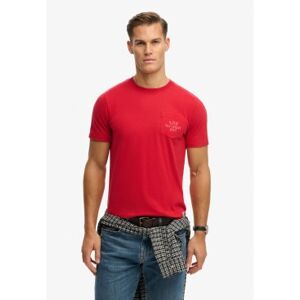 Superdry für Herren. M1012368A Vintage Prep T-shirt rot (L), Lässig, Baumwolle, Kurzarm Superdry für Herren. M1012368A Vintage Prep T-shirt rot (L), Lässig, Baumwolle, Kurzarm