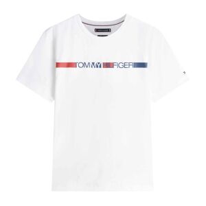 Tommy Hilfiger für Herren. MW0MW42368 Brand Love T-shirt weiß (S), Lässig, Baumwolle, Kurzarm Tommy Hilfiger für Herren. MW0MW42368 Brand Love T-shirt weiß (S), Lässig, Baumwolle, Kurzarm