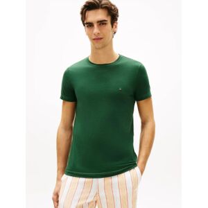 Tommy Hilfiger für Herren. MW0MW10800 Grünes Slim-T-Shirt (L), Lässig, Baumwolle, Kurzarm Tommy Hilfiger für Herren. MW0MW10800 Grünes Slim-T-Shirt (L), Lässig, Baumwolle, Kurzarm