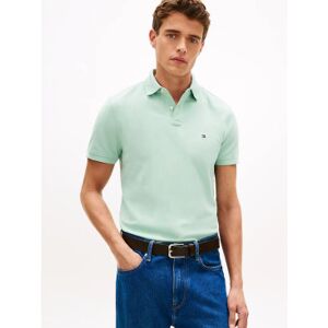 Tommy Hilfiger für Herren. MW0MW17770 1985 Grünes Piqué-Poloshirt (L), Lässig, Baumwolle, Kurzarm Tommy Hilfiger für Herren. MW0MW17770 1985 Grünes Piqué-Poloshirt (L), Lässig, Baumwolle, Kurzarm
