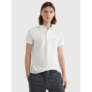 Tommy Hilfiger für Herren. MW0MW17771 Polo 1985 Slim weiß (L), Lässig, Kurzarm, Bio-Baumwolle, Nachhaltig Tommy Hilfiger für Herren. MW0MW17771 Polo 1985 Slim weiß (L), Lässig, Kurzarm, Bio-Baumwolle, Nachhaltig