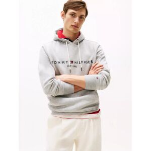 Tommy Hilfiger für Herren. MW0MW10752 Sweatshirt Core Logo grau (L), Lässig, Polyester, Langarm, Bio-Baumwolle Tommy Hilfiger für Herren. MW0MW10752 Sweatshirt Core Logo grau (L), Lässig, Polyester, Langarm, Bio-Baumwolle