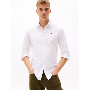 Tommy Jeans für Herren. DM0DM09594 TJM Slim Stretch Oxford Hemd weiß (XXL), Lässig, Baumwolle, Elastan, Langarm, Bio-Baumwolle Tommy Jeans für Herren. DM0DM09594 TJM Slim Stretch Oxford Hemd weiß (XXL), Lässig, Baumwolle, Elastan, Langarm, Bio-Baumwolle