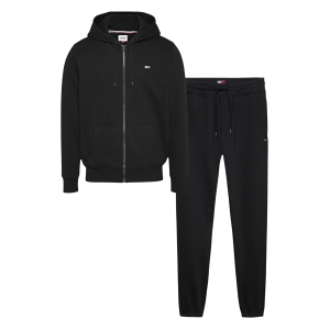 Tommy Jeans für Herren. DM0DM23281 Trainingsanzug Classic Flag schwarz (L), Sportlich, Baumwolle, Multisport Tommy Jeans für Herren. DM0DM23281 Trainingsanzug Classic Flag schwarz (L), Sportlich, Baumwolle, Multisport